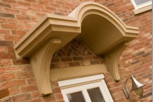 Curved Cast Stone Entrance Canopy