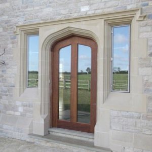 modern cast stone door surround